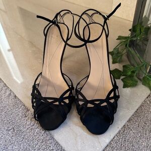 Kate Spade Black Strappy Heels